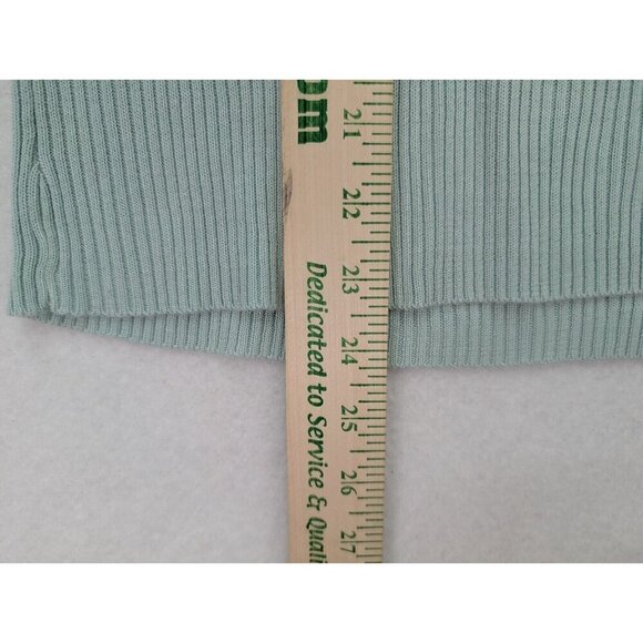 Requirements Women's Sweater Size XL Light Green Ribbed 3/4 Sleeve Pullover - Picture 11 of 13